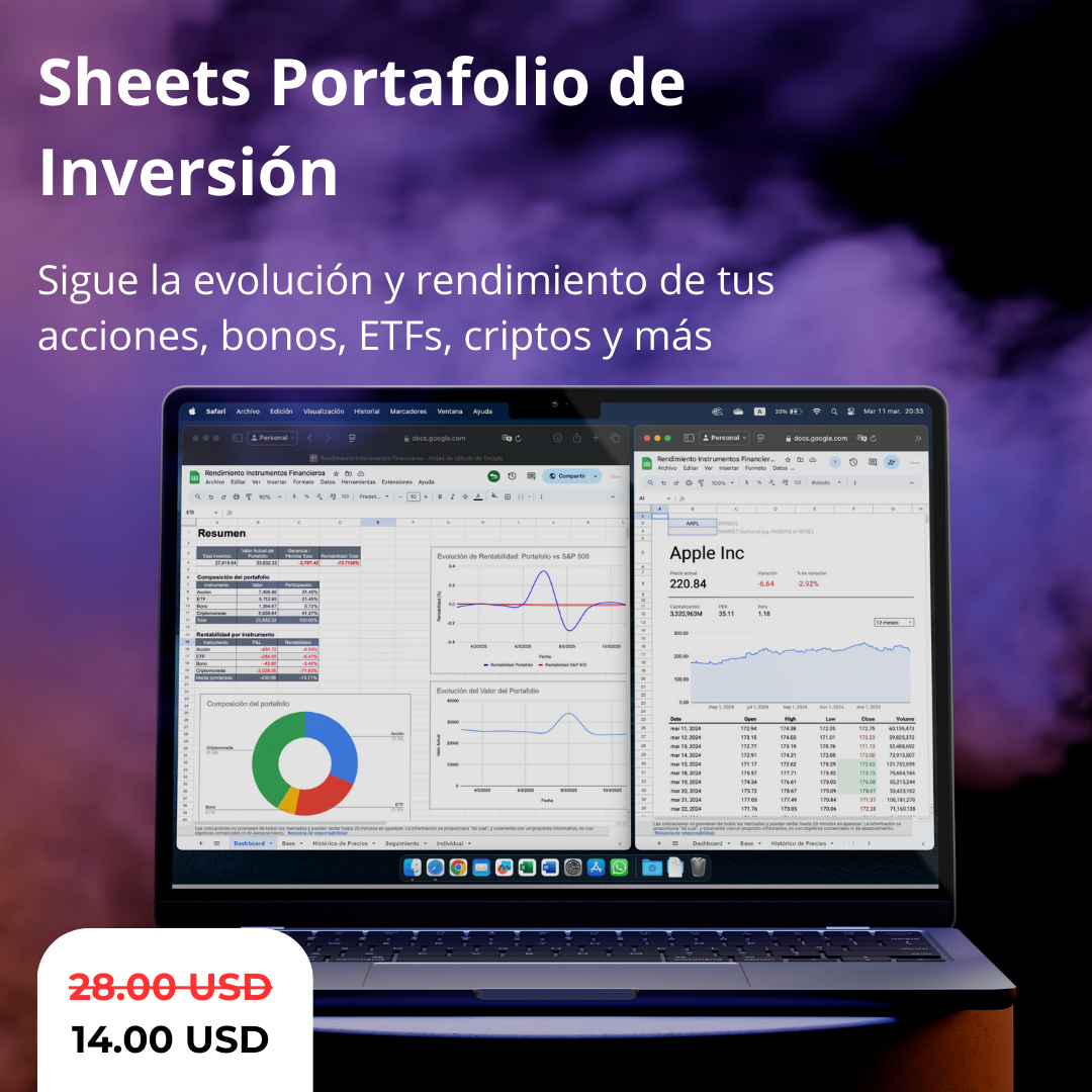 Google Sheets Portafolio de Inversión