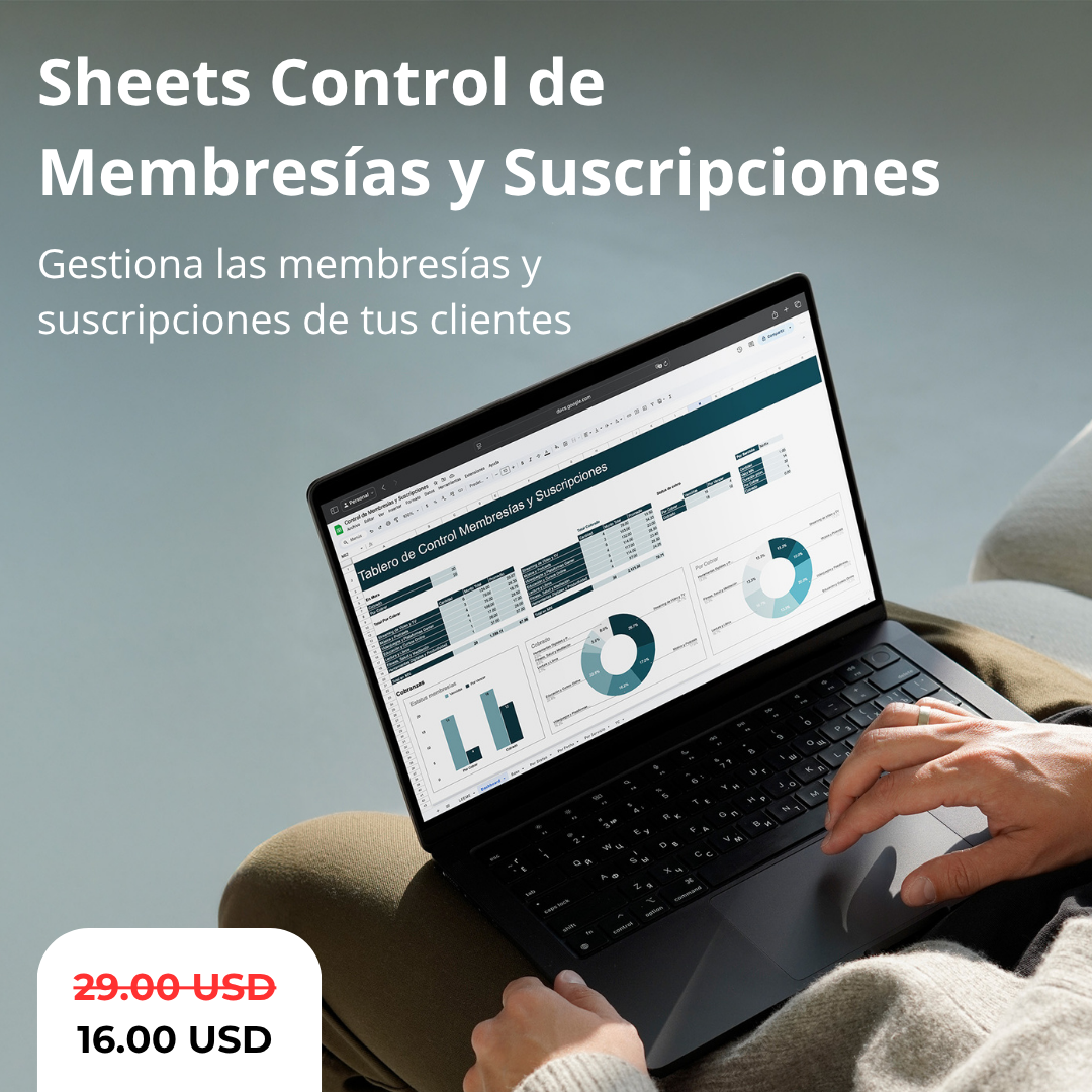 Sheets Control de Membresías y Suscripciones