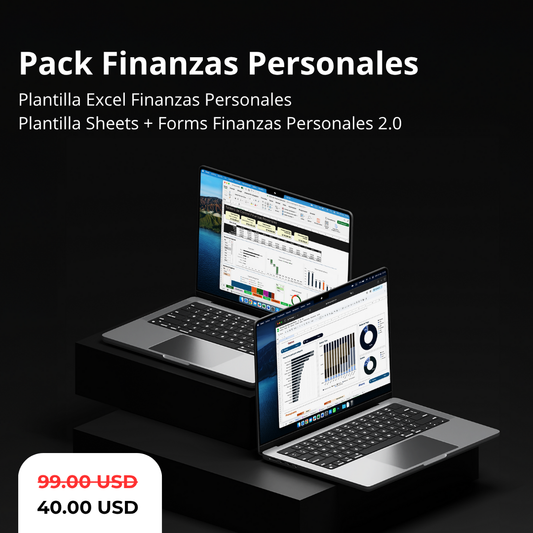 Pack: Excel + Sheets Finanzas Personales 2.0