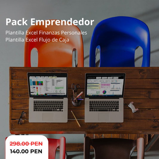 Pack: Excel Finanzas Personales + Excel Flujo de Caja