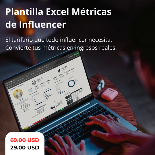 Excel Métricas de Influencer